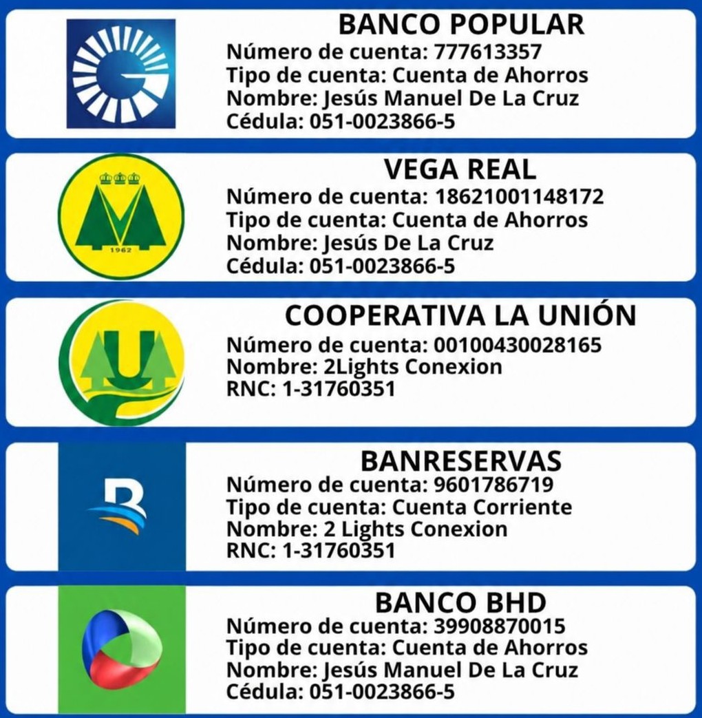 Cuentas bancarias 2 lights conexion